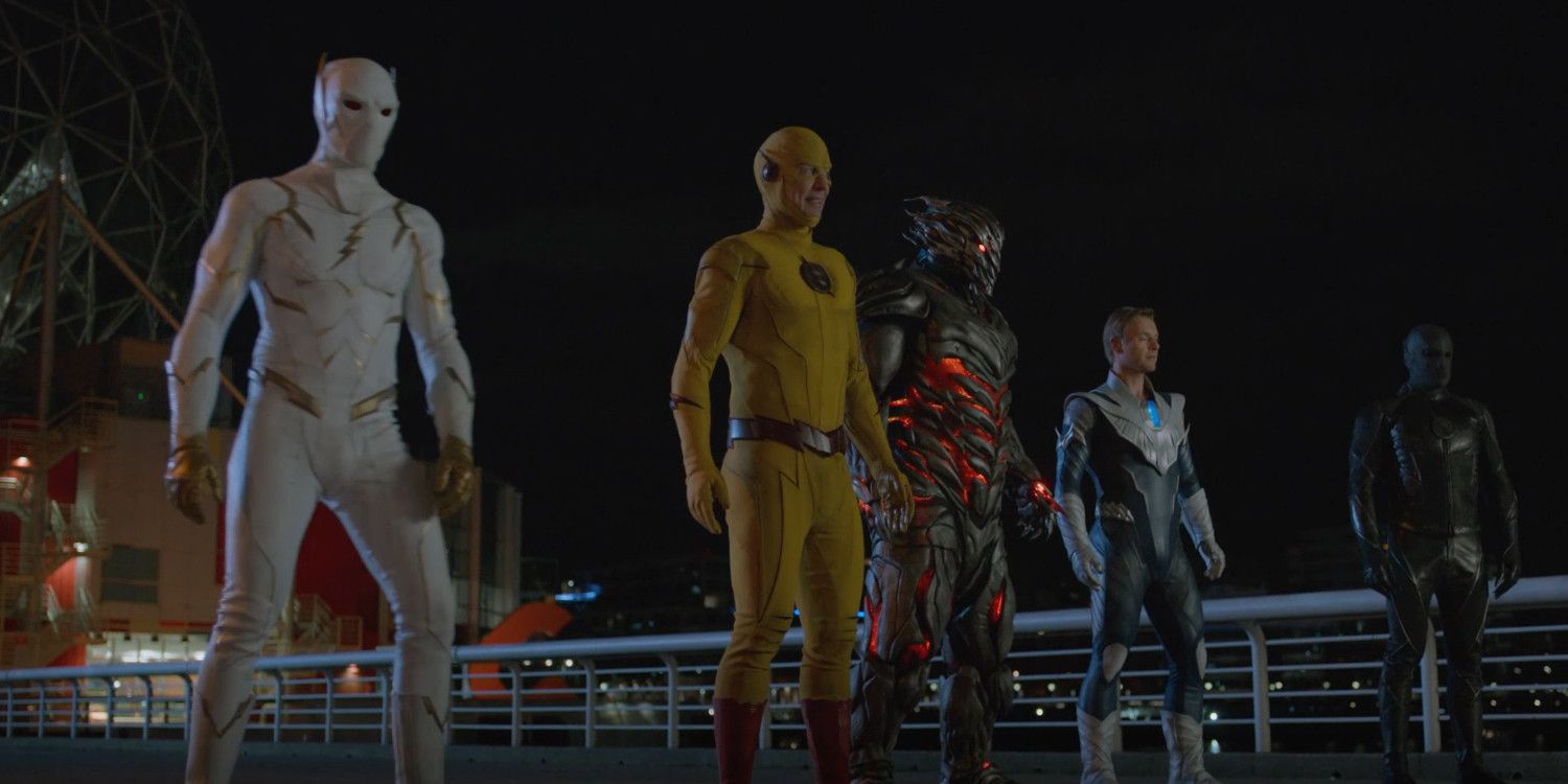 The Flash Finale Villain Line-Up Godspeed Reverse-Flash Savitar Bleu Cobalt Zoom