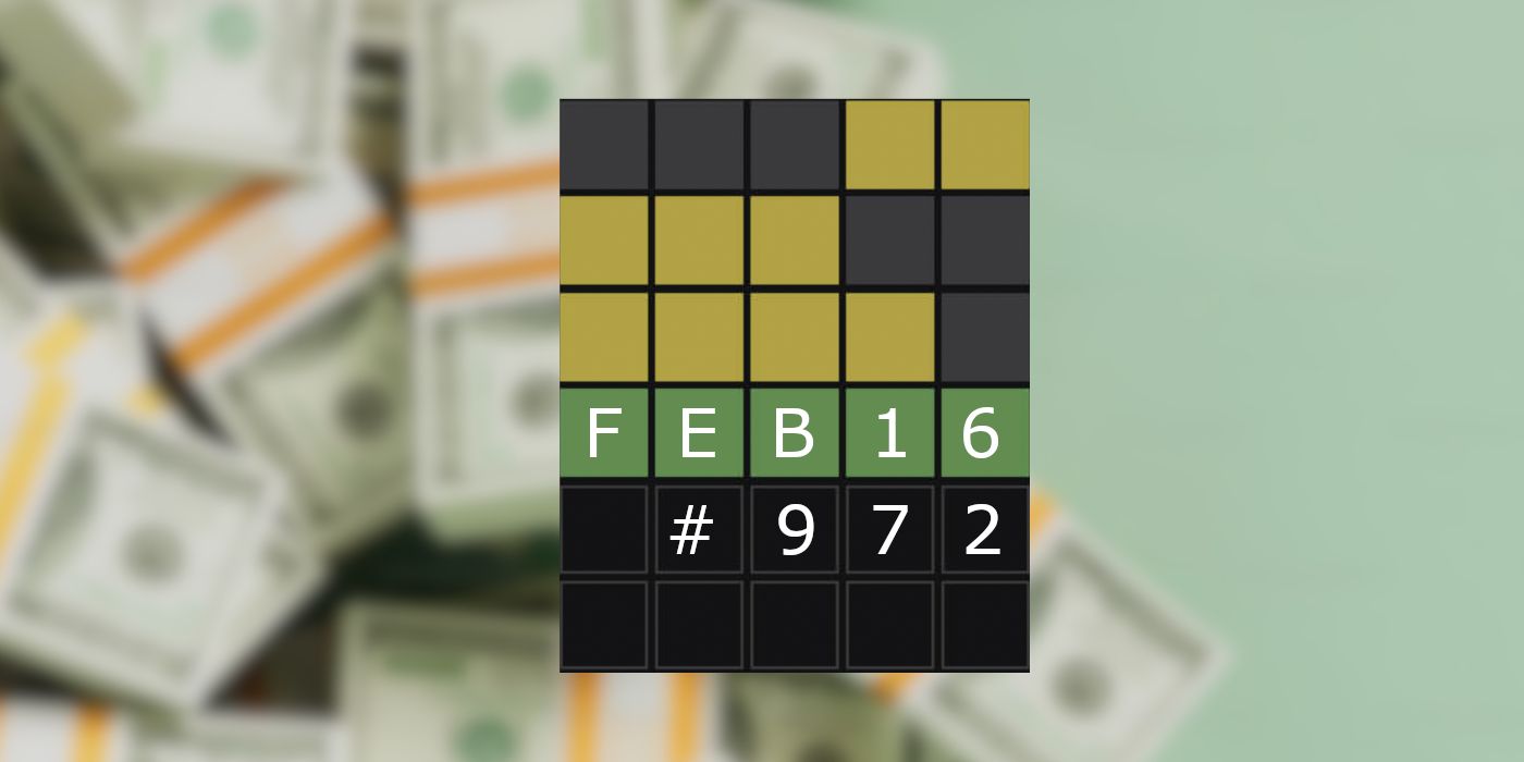 16 février 2024 (Puzzle #972) Grille de mots avec une réserve d'argent en arrière-plan