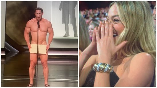 Mises à jour en direct des Oscars 2024 : John Cena a fait rire Margot Robbie avec son apparence nue.