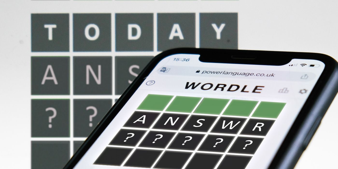 Wordle Answer sur un smartphone